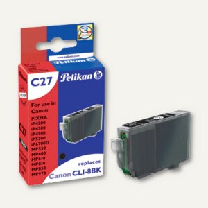 Tintenpatrone C27 für Canon CLI-8bk mit Chip