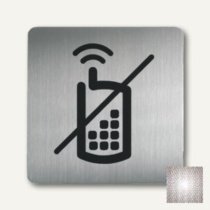quadrat. Piktogramm Handy verboten