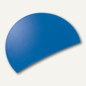 Läufer Schreibunterlage DURELLA RONDO, Halbkreis 73,5 x 48 cm, adria-blau, 49795