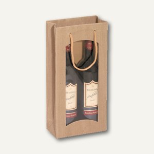 Flaschentragetasche mit Sichtfenster