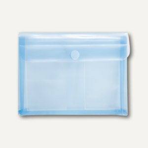 FolderSys KFZ-Tasche mit Dehnfalte 3cm, 3 Folientaschen, blau, 100 St., 40115-44