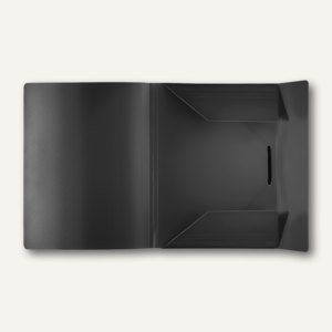 FolderSys Eckspanner-Sammelbox A4, schwarz, PP, 30 Stück, 10015-30