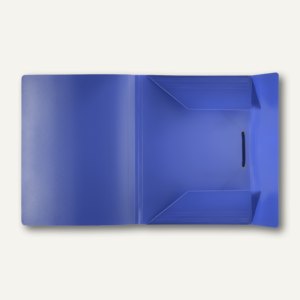 FolderSys Eckspanner-Sammelbox A4, blau, PP, VE 30 Stück, 10015-40