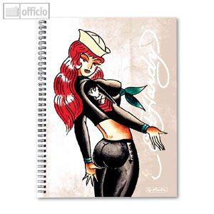 Herlitz Collegeblock Ed Hardy \Sailor\ DIN A4