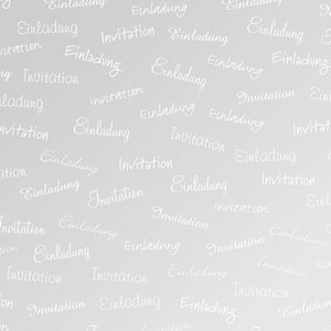 Transparentpapier Einladung