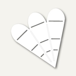 Bastelschablone Valentine