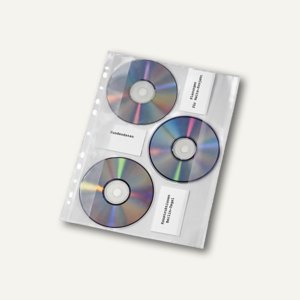 CD-Hüllen zum Abheften für 3 CDs