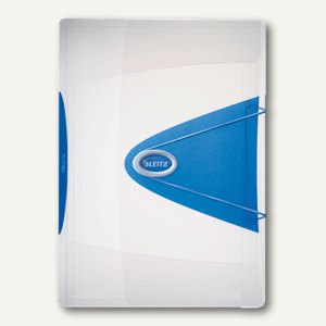 Einschlagmappe Allura DIN A4 kristall/blau