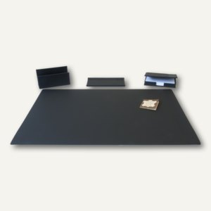 Läufer "La Linea"Garnitur, 4-teilig, naturgenarbtes Rindsleder, schwarz, 38756