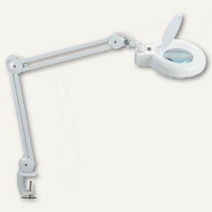 MAUL Lupenleuchte MAULviso, mit Klemmfuß, 3 Dioptrien, weiß, 8263002