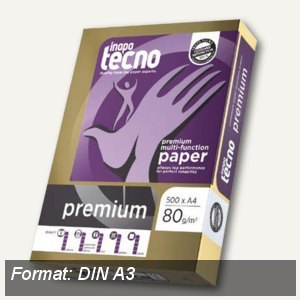 Inapa Universalpapier Tecno Premium, 80 g, DIN A3, 500 Blatt, 26212891
