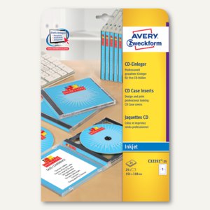 CD / DVD-Einleger für Inkjet - 151 x 118 mm
