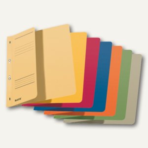 LEITZ Ösenhefter, A4, 1/2-Deckel, kaufm. Heftung, sortiert, 50 Stück, 3740-00-99