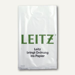 Plastik-Tragetasche mit Leitz-Aufdruck