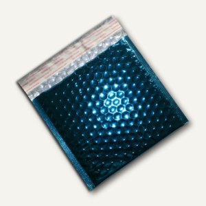 CD/DVD Geschenk-Luftpolstertaschen 160x165mm haftkl. blau metallic