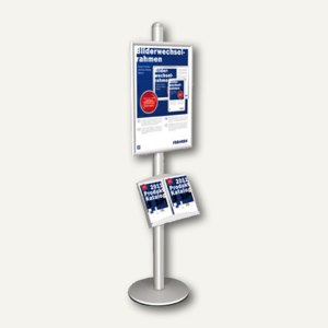 Infodisplay 1-seitig DIN A1 mit Prospektfach für 2x DIN A4