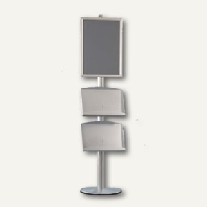 Infodisplay 2-seitig DIN A1 + 2 Prospektfächer je 2x DIN A4