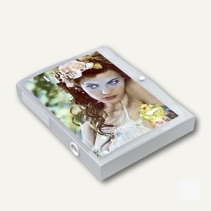 Dokumentenbox mit Druckknopf