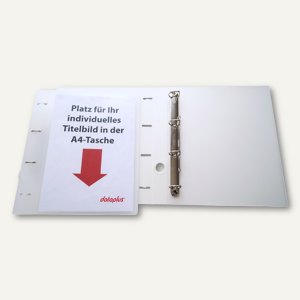 Präsentations-Ringbuch - DIN A4+, 4 Ringe Ø 25 mm, transparent, 10 Stück