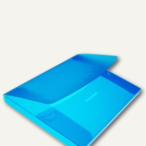 dataplus Sammelmappe, DIN A4, bis 200 Blatt, blau-transparent, 10 St., 27420810
