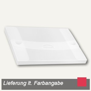 dataplus Sammelmappe, DIN A4, bis 200 Blatt, rot-transparent, 10 St., 27420820