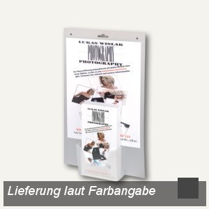 Wandprospekthalter Lang DIN mit A4 Tasche