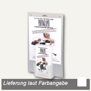 Wandprospekthalter Lang DIN mit A4 Tasche
