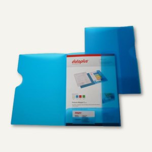 Präsent-Mappe S, DIN A4, 2 Klappen, 30 Blatt, blau-transparent, 25 Stück