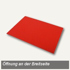 Versandtaschen C4, Spitzklappe nassklebend, 160g/m² gerippt, tomate, 50 St. Versandtaschen C4, Spitzklappe nassklebend, 160g/m² gerippt, tomate, 50 St.