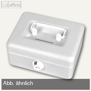 Geldkassette B260xT185xH85 silber mit Zahlenschloß -leicht verkratzt-