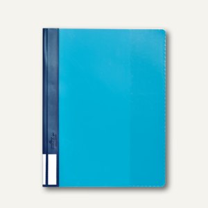 Durable Schnellhefter DURALUX A4+, Hartfolie, blau, 25 Stück, 2681-06