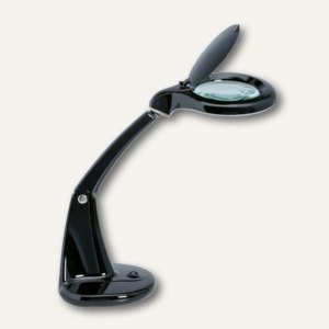 MAUL LED-Lupenleuchte MAULdublex, 3 Dioptrien, schwarz, 8261190