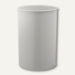 Durable Papierkorb, Metall, H 450 x 315 mm, 30 Liter, grau, Stahl, rund, 330310