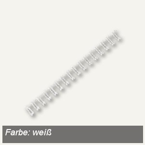 GBC Drahtbinderücken WireBind, 34 Ringe, Ø 12.5 mm, weiß, 100 Stück, RG810870