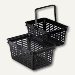 Einkaufskorb SHOPPING BASKET 27 Liter, (B)480 x (T)330 x (H)249 mm, schwarz