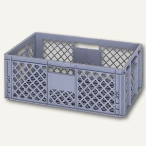 Eurobox offen gelocht 43 Liter, 600 x 400 x 220 mm, Brotkorb/Cateringbox, 4 Stüc