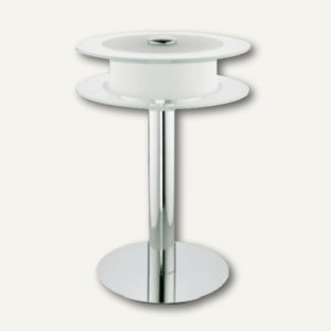 LED-Tischleuchte 9045, mattiertes und klares Glas, 43 x 31 x 24 cm, chrom, 9045