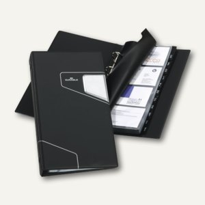 Durable Visifix Pro Visitenkartenringbuch, für 200 St., anthrazit, 2461-58