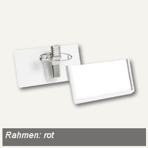 Namensschilder FRAME mit Kombiklemme