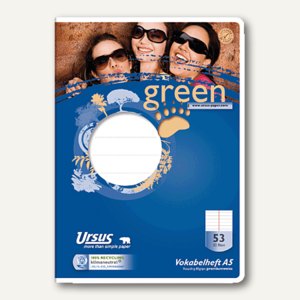 Green Vokabelheft A5