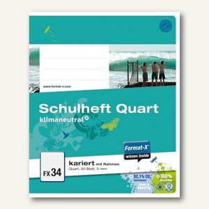 FX 34 Schulheft Quart