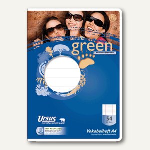 Green Vokabelheft A4