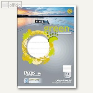 Green Oktavheft DIN A6