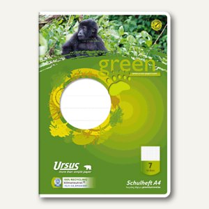 Green Schulheft DIN A4