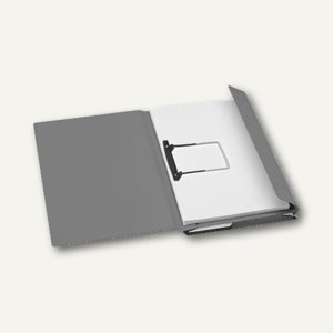 Kombimappe Secolor/ DIN A4 grau Karton 270 g/qm