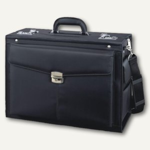 Pilotenkoffer ROCCA, Microfaser, Zahlenschlösser, Laptopfach, 46 x 34 x 24 cm, s