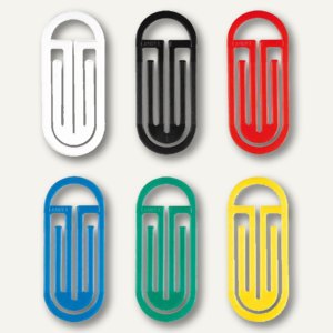 Plastik-Büroklammern Bogen King Klips