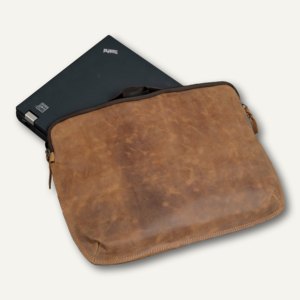 baobao Laptopsleeve STYLE, 15.6" 31 x 39 cm, ECHT LEDER, braun, 601360