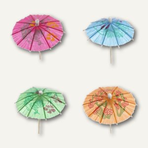 Papstar Deko-Picker "Eisschirmchen", L 10 cm, farbig sortiert, 1.800St., 12666