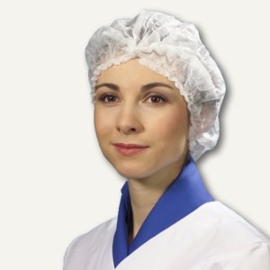 Charlotte Weiße Einweg-Hauben Aus Vlies – 100 Stück, Elastisch Für Kosmetik & Salon